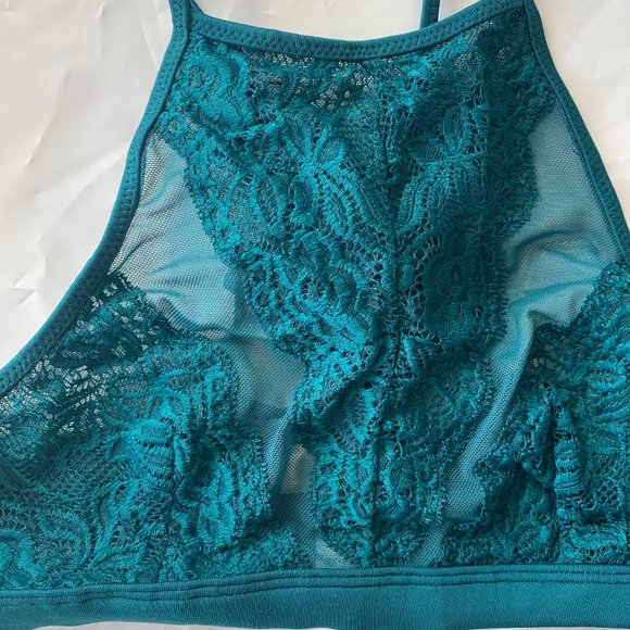 Anthropologie Entro High Neck Lace Ladder Bralette - Picture 2 of 5
